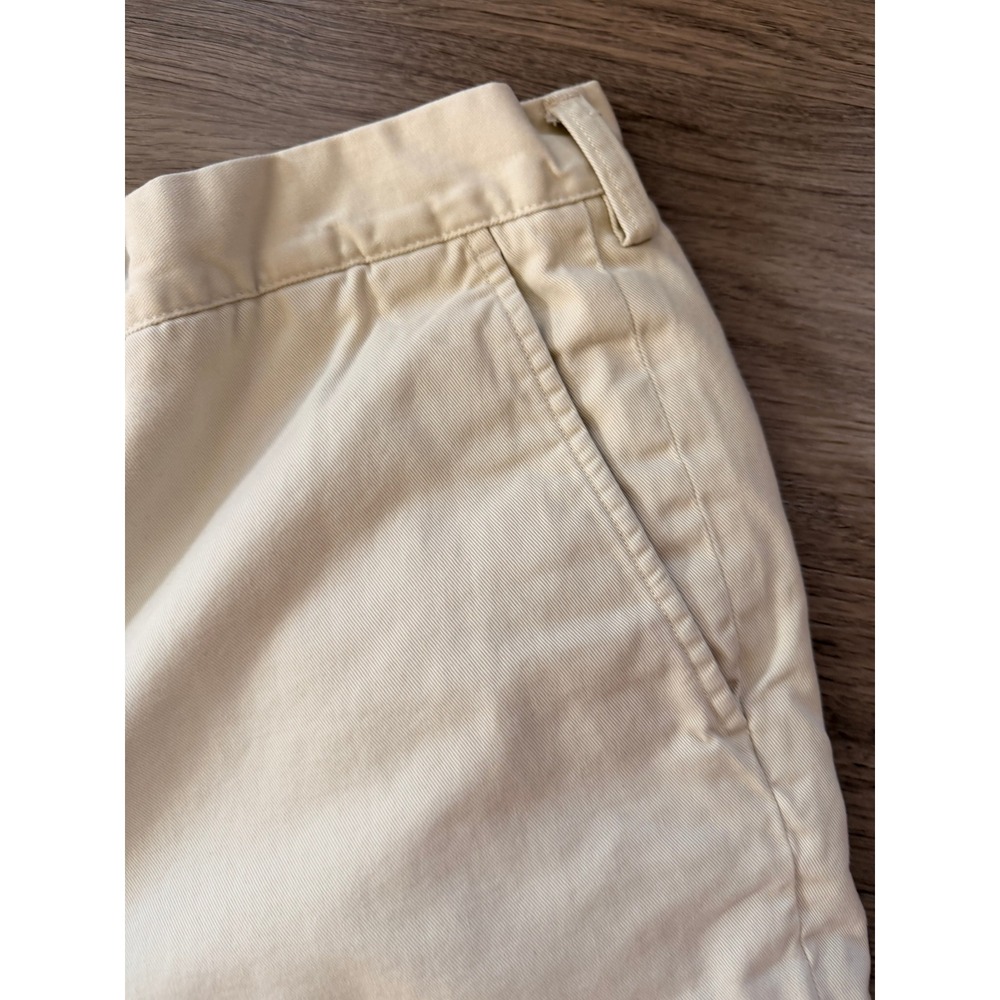 Polo Ralph Lauren Men's Khaki Beige‎ Chino Shorts Flat Front Size 36 Preppy Golf - Picture 4 of 16